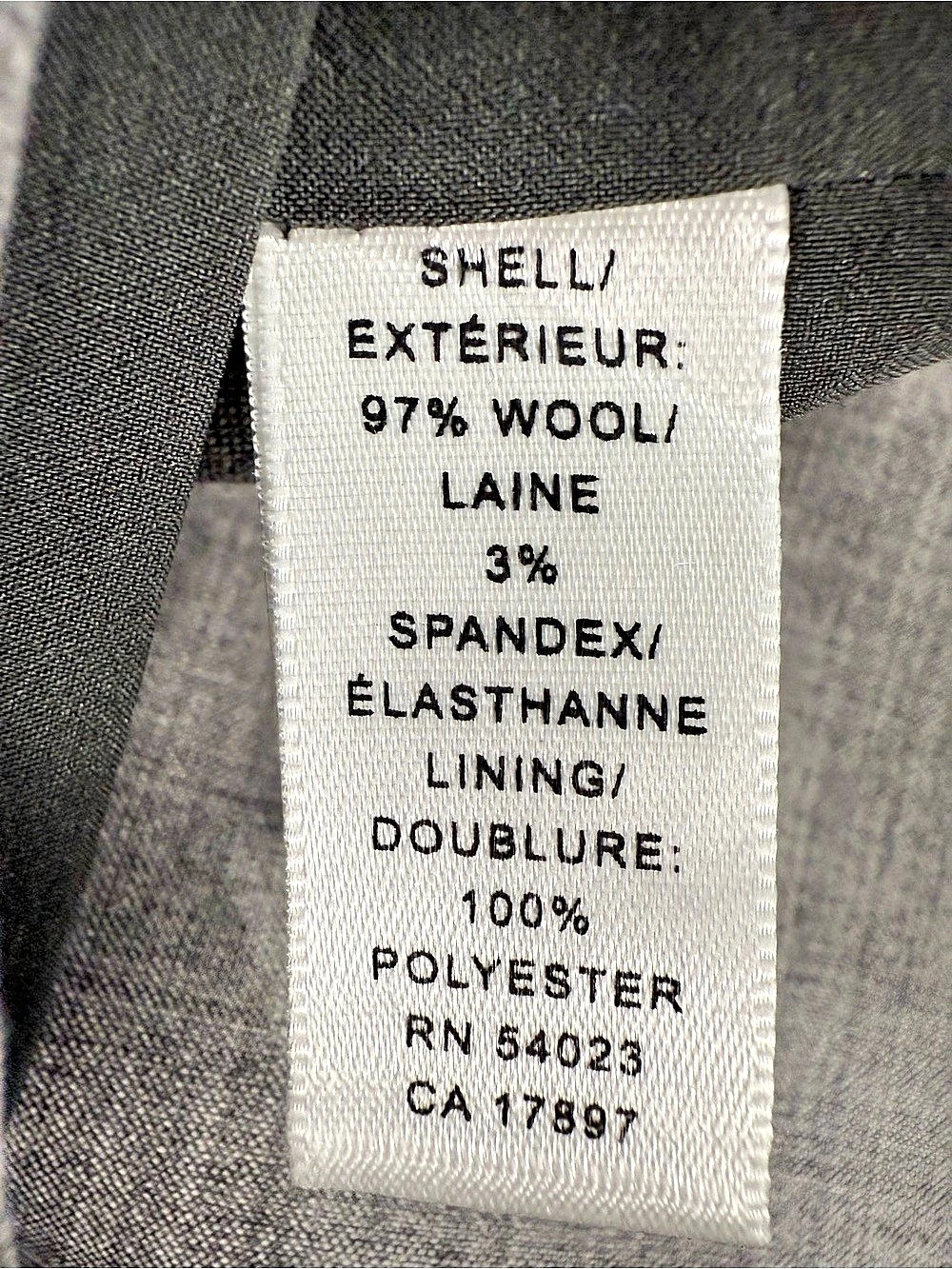 Banana Republic Essential Pencil Skirt Plaid Gray Size 14 - Picture 6 of 7
